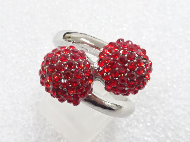 JAPANESE KIMONO / ANTIQUE COLORED STONE RING (SIZE 21.5)